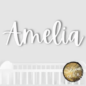 Custom Name Sign, Personalized Wooden Name Sign for Nursery, Wall Decor, Wood Letters, Baby Nursery Name Sign, Wooden Sign for Baby