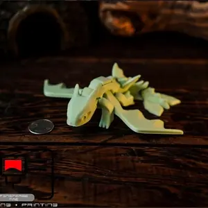Articulated 3d Printed Night Fury, Flexi Animal