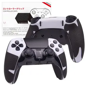 Controller Grips Compatible with PS5 Dualsense Edge,  5 Controller Accessories,  Kit, Anti-Slip Grip Tape, -Absorbent, Easy to Apply (Handle Grips)