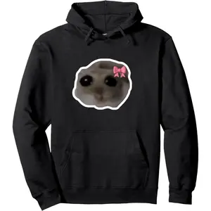 Sad Hamster Meme Sad Hamster Pullover Hoodie