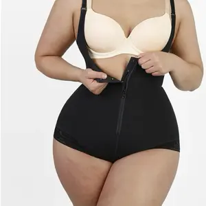 Open Bust Shape Wear Faja with High Waist Support and Zipper Closure for Comfort and Style