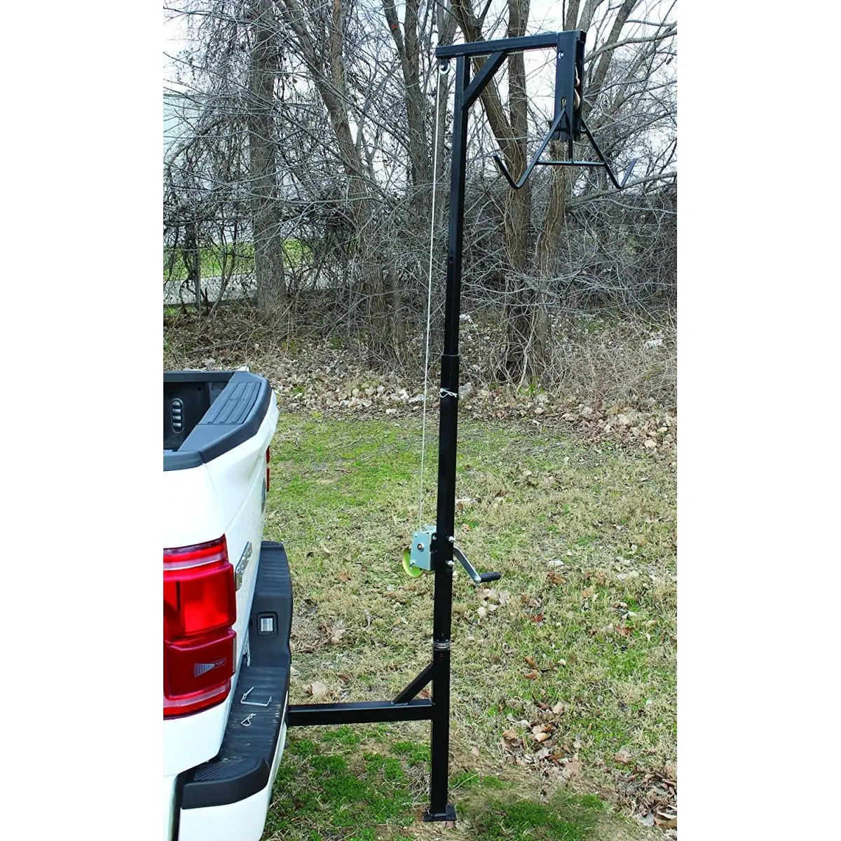 212 MAIN Swivel Shaft 360-Degree Swivel Truck Hitch Game Hoist Complete Kit, Including HME-HH Model Truck Hitch Mount