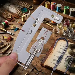Portable Semi-Automatic Fishing Hook Tying Tool Kit: Slip-Resistant Design, High Durability for Saltwater and Freshwater Line Connections, Effortless Knot Tying Gear