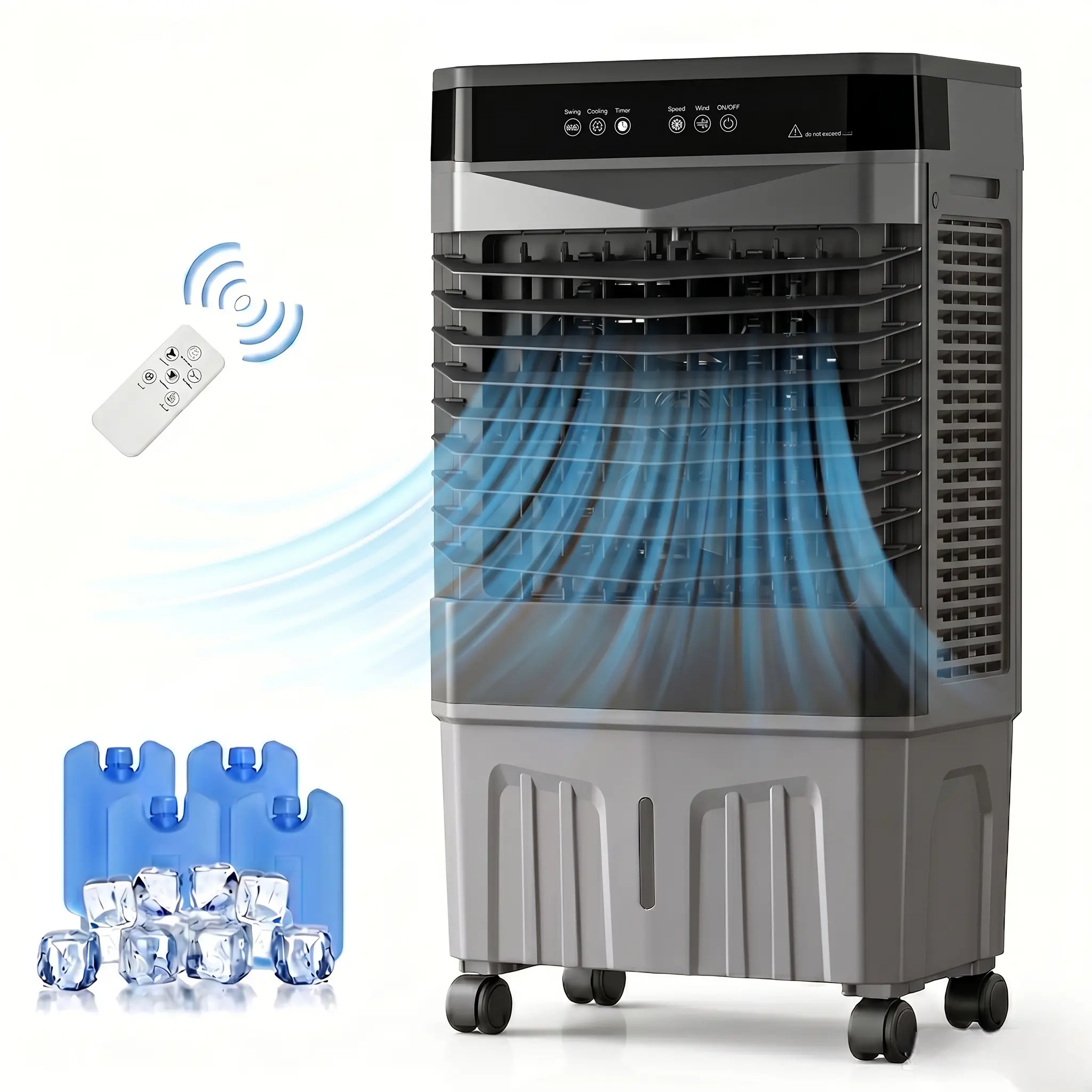Evaporative Air Cooler with Remote Control, Multiple Wind Speeds for Indoor, Outdoor Household Use Deals for You