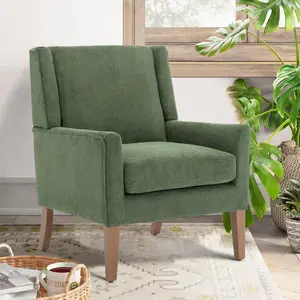 COLAMY Modern Wing-back Fabric Accent Chair