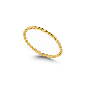 Dainty Braided Stacking Ring