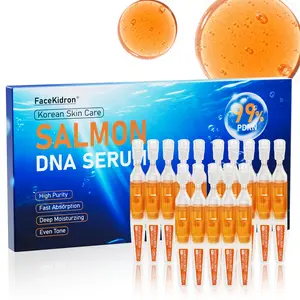 Salmon DNA Serum,99% PDRN Serum For Face Anti Aging One Day With Recombinant Collagen,Glutathione,Hyaluronic Acid,Korean Skin Care For Deep Hydration,Firming & Uneven Skin Tone,0.07 Fl.Oz x 15e