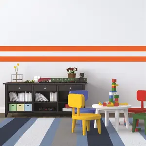 Borders Unlimited  Orange Simple Stripes