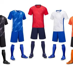 Football Training Uniform Set Competition Uniform Adult Children Sports Jersey Quick-Dry Breathable Customizable Embroidery 6107