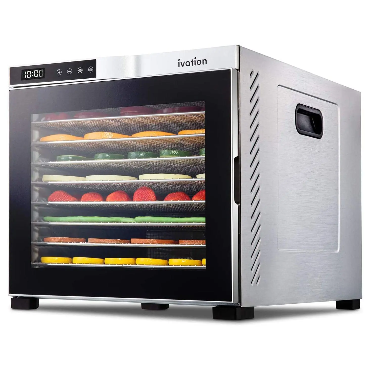 Ivation 10-Tray Stainless Steel Food Dehydrator