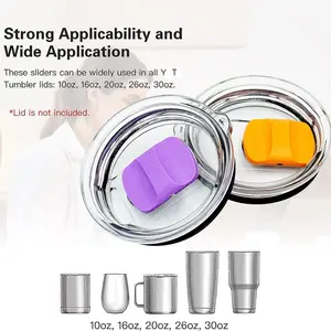 5pcs Magnetic Cup Lids, 20oz & 30oz Car Cup Replacement Caps, Drink Protector, Strong Magnet Snowman Design, Choose Correct Size, Liquid Series, Tumbler Replacement Lid