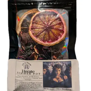 Hecate Simmer Pot - House Blessing Ritual Home Aroma Floral Scent Hibiscus Citrus Scented Air Freshener 4x6 inch Bags