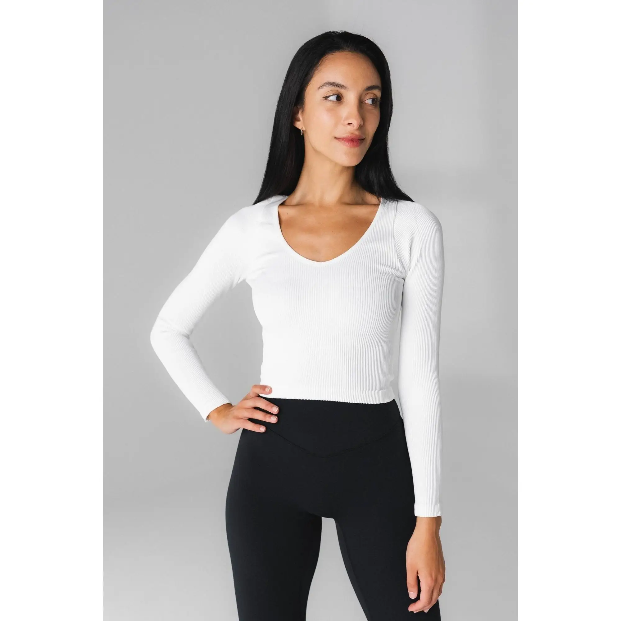 Vitality Vitality Synergy V Long Sleeve - Snow