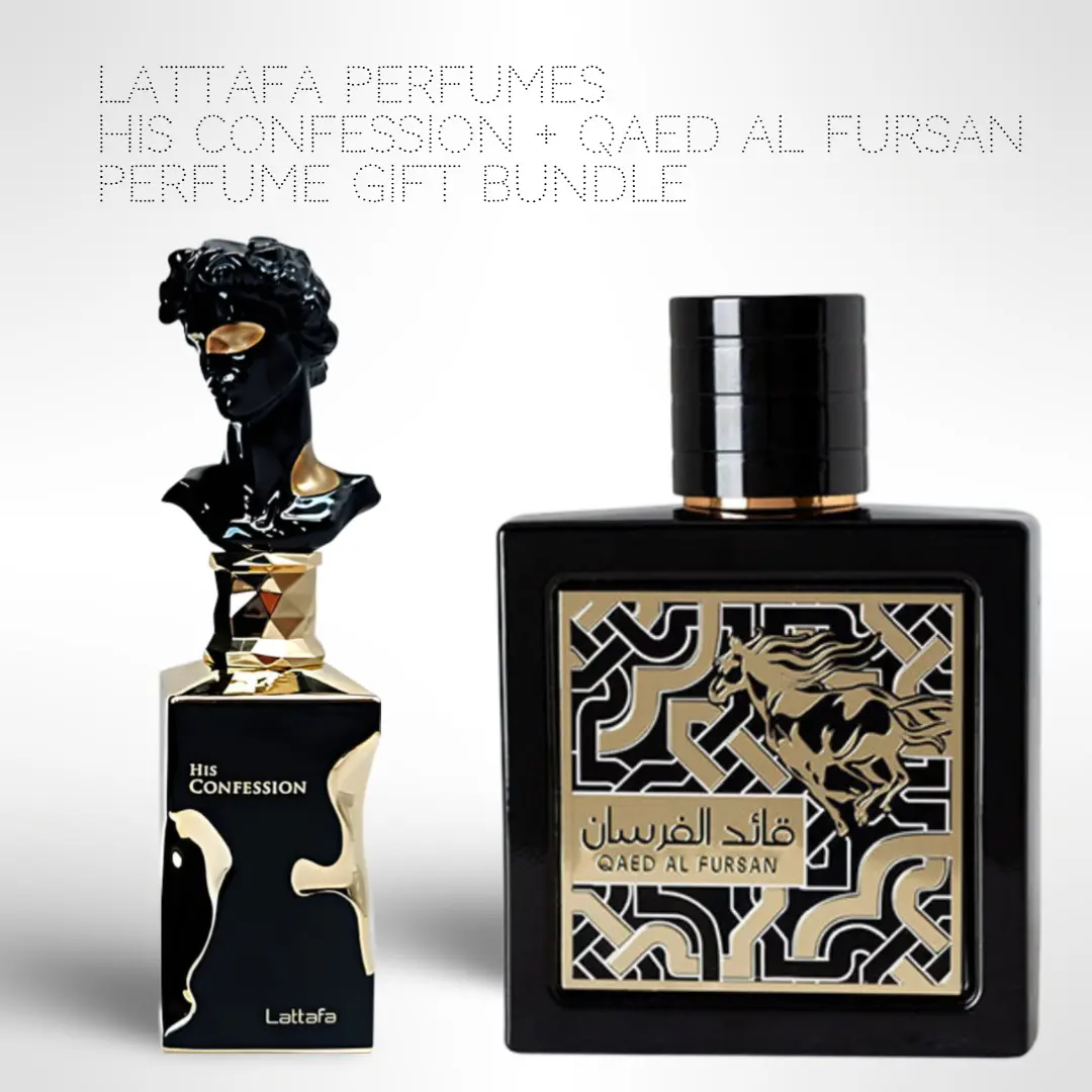 Lattafa His Confession + Qaed Al Fursan EDP Unisex Fragrance Duo