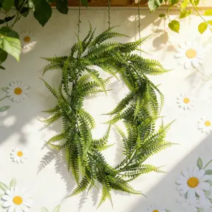 4Pcs 180cm Artificial Eucalyptus Vine & Persian Grass Garland, Realistic Trailing Greenery, Perfect for Wedding Arch, Backdrop & Home Decoration