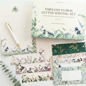 Beautiful Stationery Set with Envelopes - Premium-Quality, No-Bleed Lined Letter Writing Paper with Elegant Floral Designs - Cute Stationary Supplies Kit for Women & Personalized Gift for Loved Ones