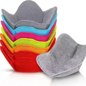 3-Pack Heat-Resistant Microwave Mat Pads - Food-Safe & Non-Stick, Durable Polyethylene Insulation Pads, Vibrant Colors