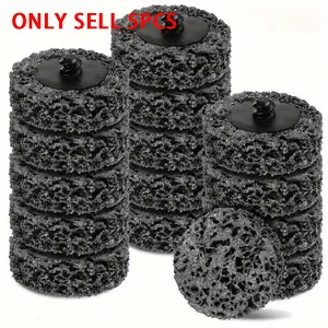 5pcs Quick Change Easy Strip Discs - High-Performance Paint Stripping Wizard - Durable Black Abrasive Wheel for Effortless Welds, Rust & Paint Removal - Perfect Drill & Die Grinder Attachment Power Tools