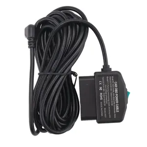 Dash Cam OBD Hardwire Kit,Dash Camera USB Type C Hardwire Kit with OBD Power Cable for Dashcam 12-24V to 5V/3A