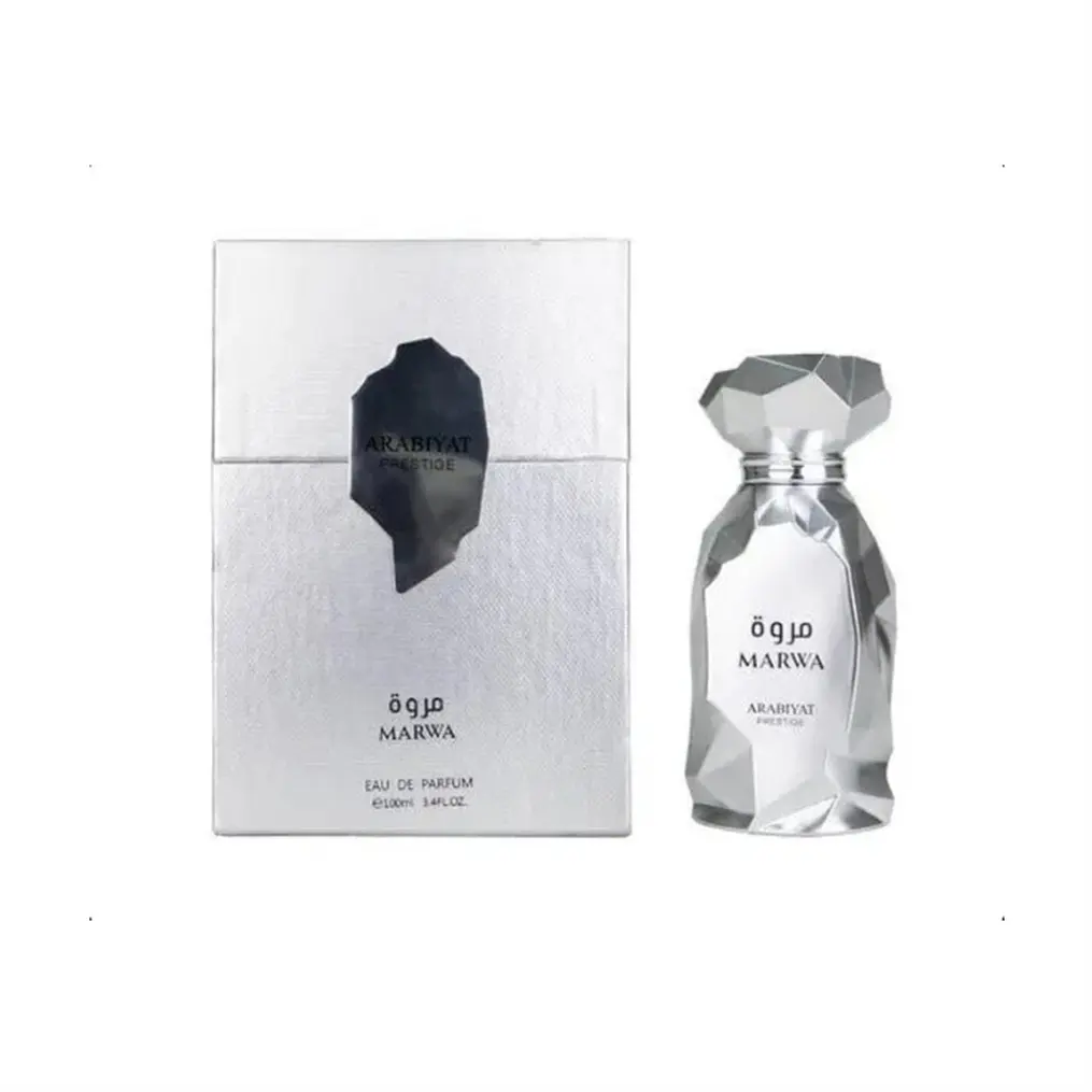ARABIYAT PRESTIGE Marwa Perfume for Men Spicy Woody Eau de Parfum Bergamot 100ml / 3.4 fl oz