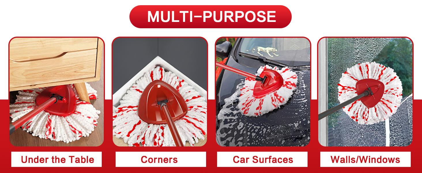Deep Cleaning Spin Mop Head Replacement