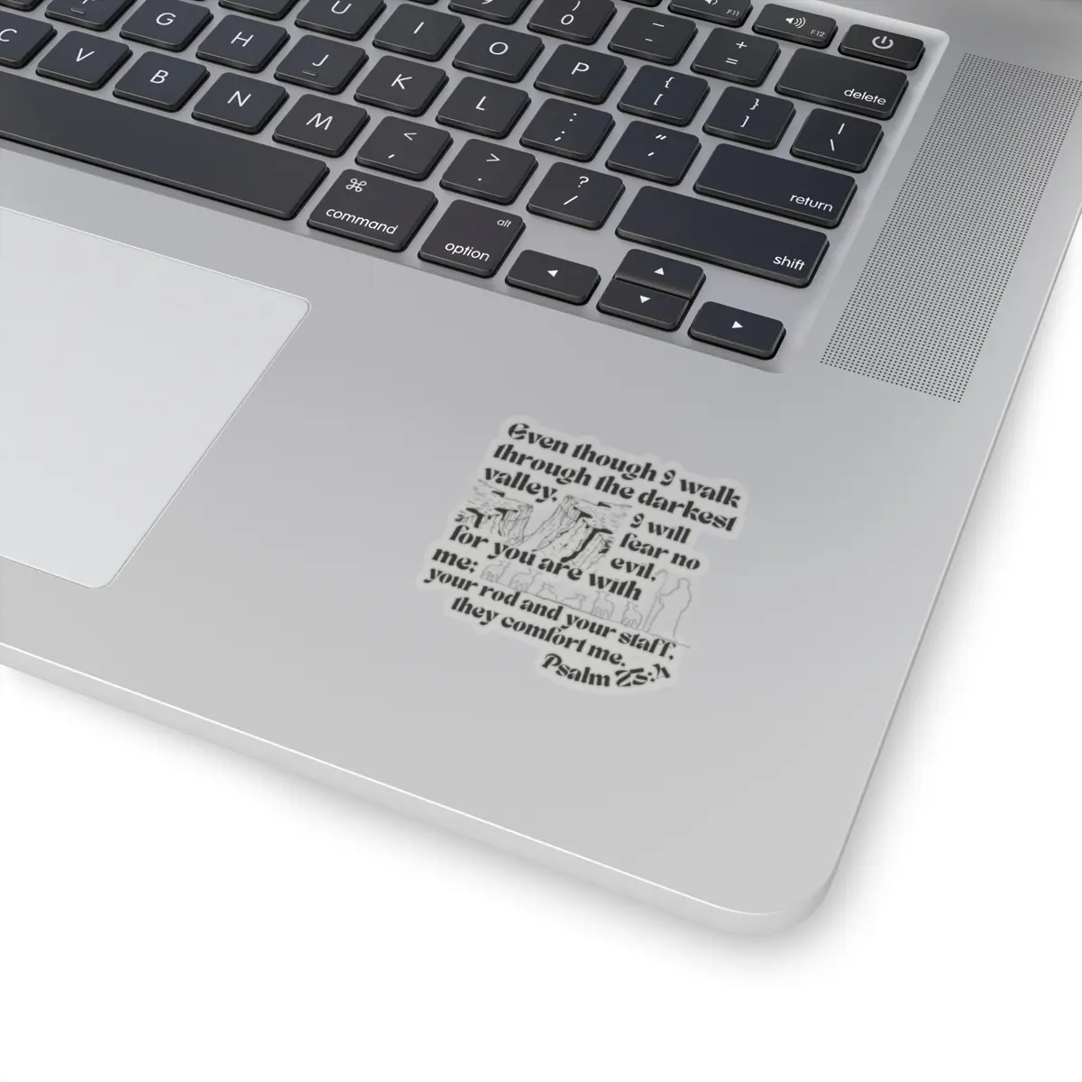 Psalm 23 Inspirational Quote Stickers, Bible Verse Decals, Motivational Stickers for Journals, Laptop Accessories, Gift for Faith Lovers