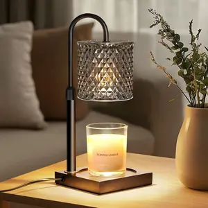 Candle Warmer Lamp with Timer Dimmer Adjustable Height, Candle Warmer with 2 Bulbs for Jar Candles,  Decor, for Women Birthday