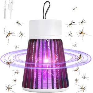Electric Shock Mosquito Killer Lamp USB Rechargeable Fly Trap Bug Zapper Insect Killer Repellent Bedroom Outdoor Anti Mosquito Trap