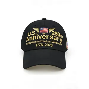 Unisex Duckbill Baseball Cap, American Eagle Head Embroidered, 250th Anniversary Commemorative, Sun-Shading Fashion Accessory Black Hats beach essentials