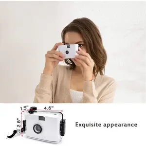 XINBAI 35mm Reloadable Waterproof Film Camera for Snorkeling, Manual Exposure, Without Film (White) kodak  ektarh