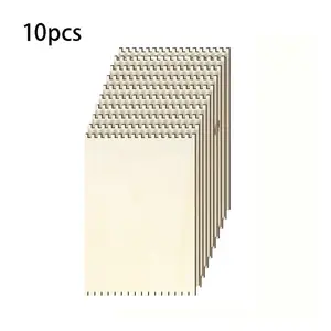 10 Pcs Beginners Wooden Loom Notched Weaving Loom Basket Weaving Tools for Kids Adult Art Craft Activity Jewelry Motor Skills Crochet Knitting Sewing Teaching Educational, 6 x 9 in