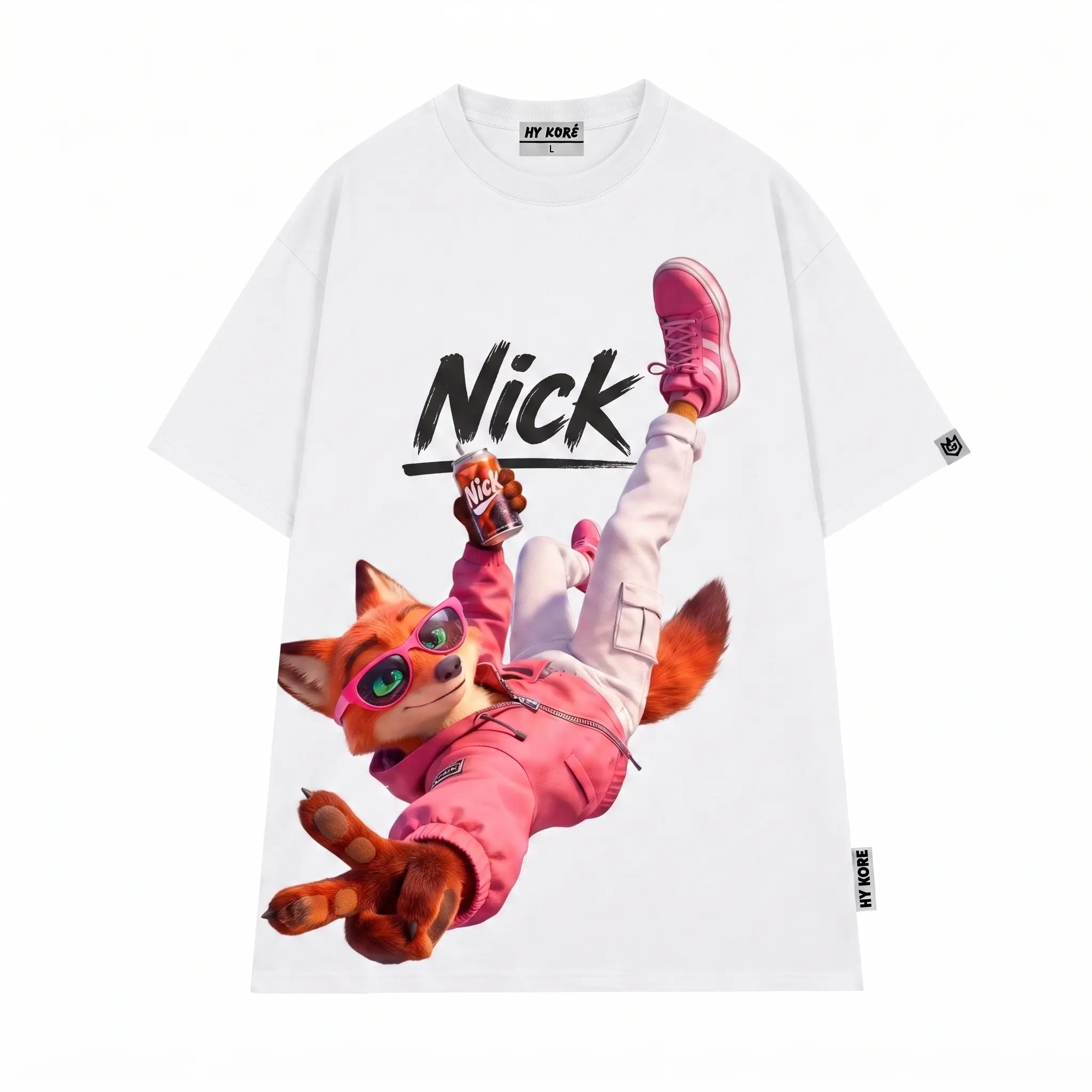 Comfort Unisex Cute Fox Graphic T-Shirt – Cartoon Animal Streetwear Print Casual Tee