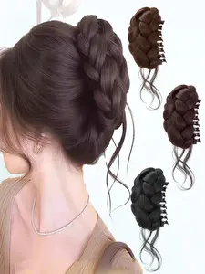 KAIRIYA Twisted Hair Clip Headband – Soft & Durable Synthetic Fiber Hairband for Women, Easy Ponytail & Updo Styling, Perfect for Everyday Wear & Special Occasions, Braid Hairstyles