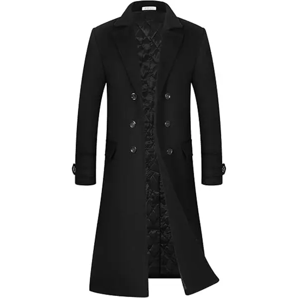 APTRO Men's classic wool coat with upgraded fabric for enhanced warmth and wind protection—versatile for casual wear and elegant for business.