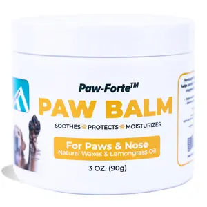 Forticept Dog Paw Balm, Protector from Hot Pavement, Salt, Ice and Snow | Soother and Moisturizer for Cracked Paw Pads | Natural Wax Based 3 oz