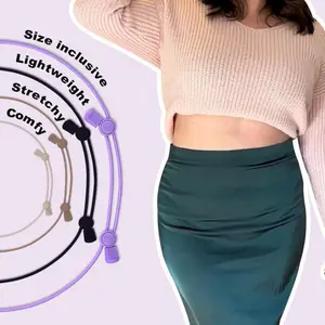 The Original Croptuck: Lightweight Adjustable Band for Crop Tops, Tucking, Cropping Tops, Layering, Shortening Dresses & No-Sew Fashion Hacks(Raincoats)