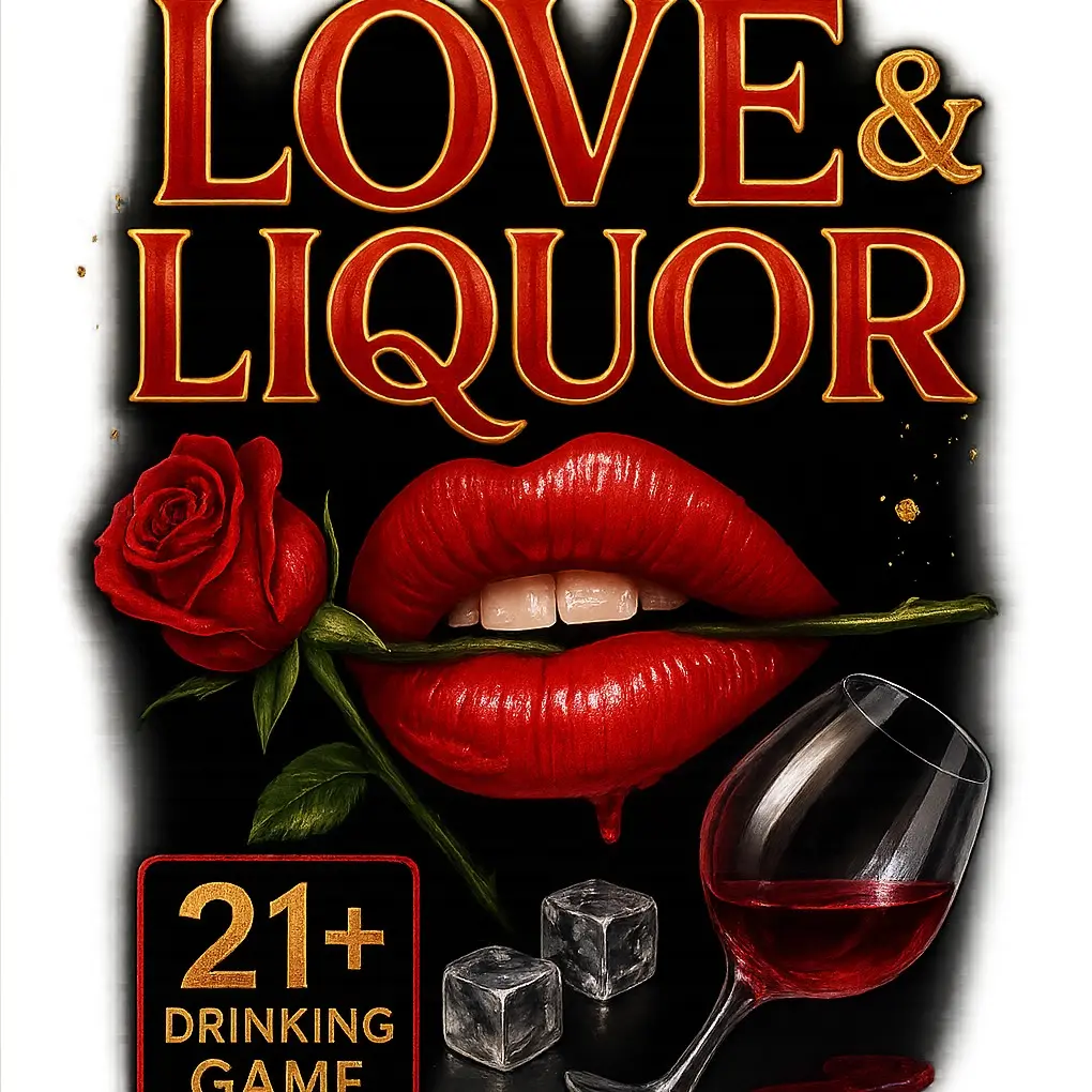 LOVE & LIQ Date Night Couples Game 21+ Drinking Game for Intimate Moments and Fun Communication