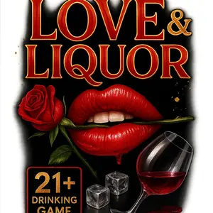 LOVE & LIQ Date Night Couples Game 21+ Drinking Game for Intimate Moments and Fun Communication