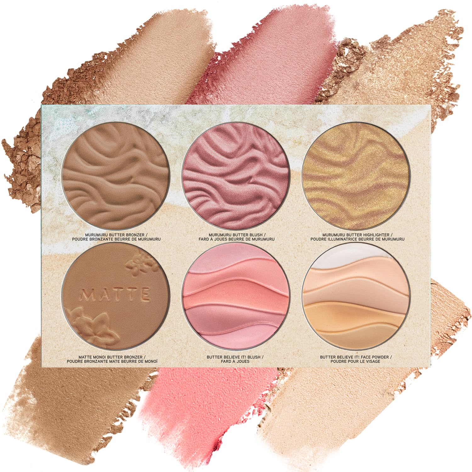 cosmetics Butter Dream Team Palette Makeup Gift Set, Bronzer, Blush, Face Powder, Dermatologist Approved Cosmetic