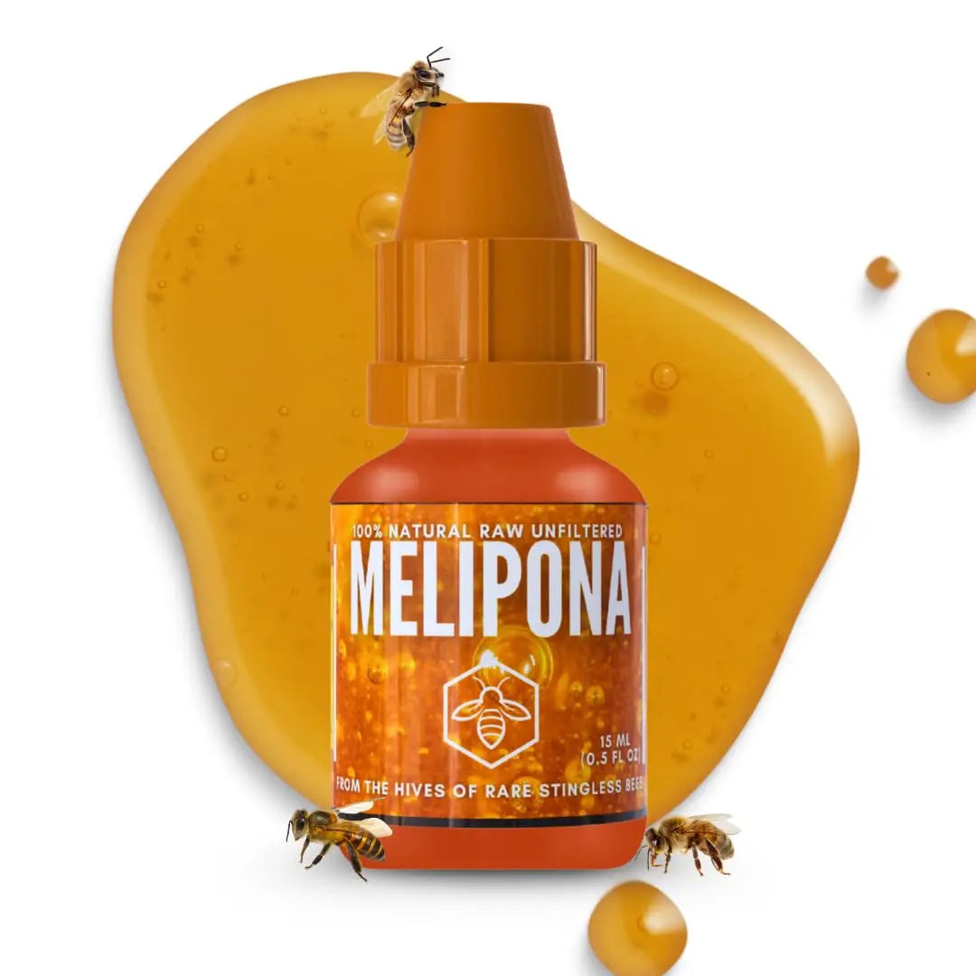 Herbalista - Melipona Honey - Natural Melipona Stingless Bees Honey -  Raw 0.5 fl oz (0.5 Fl Oz) - Jimerito Gotas De Miel -100% natural, auténtico, néctar silvestre - Pura y original de Yucatán - Sabor dulce y picante