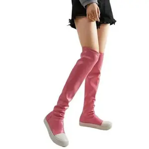 Women's Over The Knee High Boots Thigh High Boot Chunky Heels Zipper Adjustable Opening Shoes with Memory Foam Insoles Stable Flexibility for Long Hours Wear