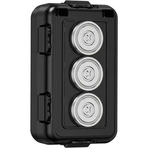Magnetic Key Holder Box, IPX7 Waterproof Magnetic Key Hider for Hiding Keys Under Car, Outdoor Hide a Key Magnet Holder (Regular)