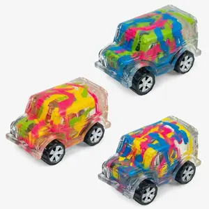 Inkerz Squishy Squish Sugar Maltese Stress Relief Toys - Colorful Car Design for Relaxation and Fun - ONE RANDOM boys girls unisex - SET OF 3