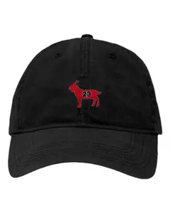 G.O.A.T. Jordan #23 Goat Greatest Of All Time Embroidered Deluxe Dad Hat