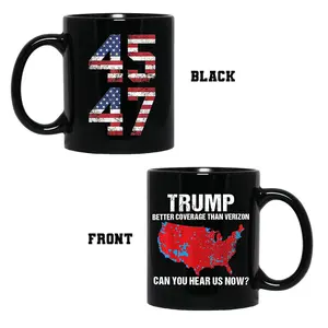 Trump Better Coverage Than Verizon Can You Hear Us Now Coffee Mug, Trump 47 Coffee Mug, Trump 2024 Mug Ceramic 11oz 15oz Printed Two Sides, Christmas Gift