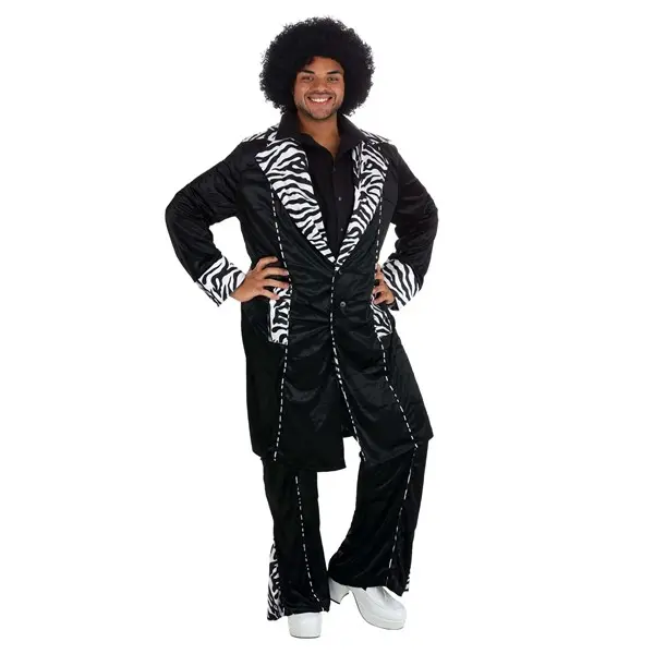 Men's Plus Deluxe Mac Daddy Pimp Costume