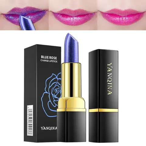 Color Changing Lipstick - Makeup Cosmetic with Hydrate Moisturizer, Long-Lasting Hydrating Lip Balm, Glossy Finish for Natural Radiant Look