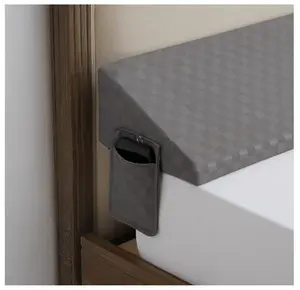 Bed Wedge Pillow for Headboard - Bed Gap Filler King Size（76"x10"x6"）- Mattress Gap Filler（0-8"）- Pillow Wedge for Headboard Gap - Headboard Pillow to Fill The Gap Between Headboard and Mattress Washable