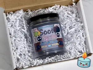 Soot Sprites Candle | Hand Poured Vegan Wax Blend Candle | 9 oz, 4 oz, 2 oz Snap Bar