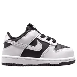 Nike Dunk Low Black Platinum Tint White FB9107-010 Toddler Fashion Shoes New